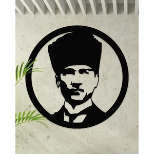 Metalium Concept Dekoratif Metal Duvar Tablosu Atatürk Portresi 60X60CM