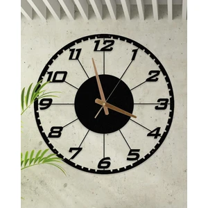 Metalium Concept Dekoratif Türkçe Rakamlı Metal Duvar Saati 60X60CM