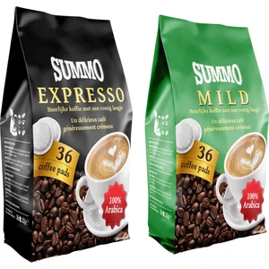 Senseo 1 Adet Mild ve 1 Adet Espresso Avantaj Paketi Pad Kahve Kapsülü 2 x 36 Pod 72'li