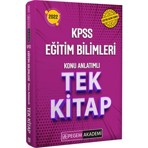 Pegem Akademi Yayıncılık 2022 KPSS Eğitim Bilimleri Konu Anlatımlı Tek Kitap