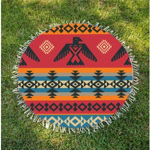 Yuvarlak Plaj Havlusu - Inka