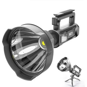 20W USB Şarj Edilebilir LED Güçlü El Feneri - Siyah (Yurt Dışından)
