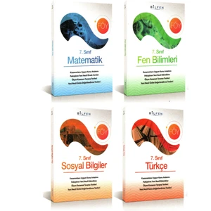 Bilfen Yayınları 7. Sınıf Türkçe-Matematik-Fen-Sosyal Föy Seti 4 Kitap