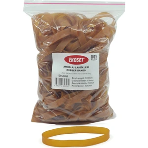 Extra Kalın Geniş Kauçuk Paket Ambalaj Kasa Lastiği 130 x 10 mm 100'LÜ