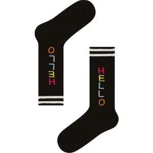 Siyah Hello Pantolon Çorabı