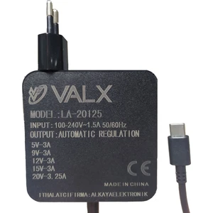 LA-20125 5V/9V/12V/15V/20V 3A Type-C Note Adaptör