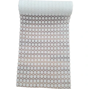 Pvc Dantel Kaymaz Dolap Raf ve Çekmece Örtüsü Dantel (Model Yıldız 7) (50 cm  x 5 Mt)