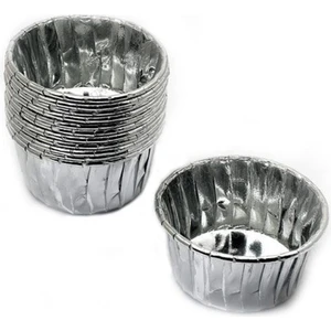 Eminönü Toptancı Cupcake Kalıbı Orta Boy 50*39 Sufle-Muffin Kek Kalıbı - 24 Adet  Gümüş