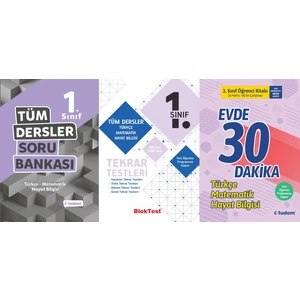 Tudem Yayınları 1. Sınıf Tüm Dersler Set