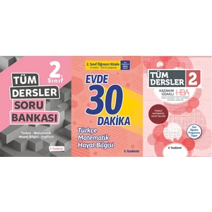 Tudem Yayınları 2 Tüm Dersler Evde 30 Dakika HBA Set