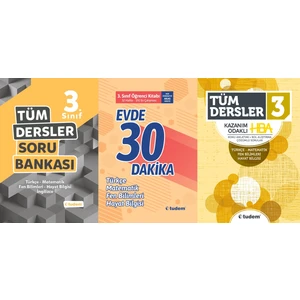 Tudem Yayınları 3 Tüm Dersler Evde 30 Dakika Tüm Dersler HBA Set
