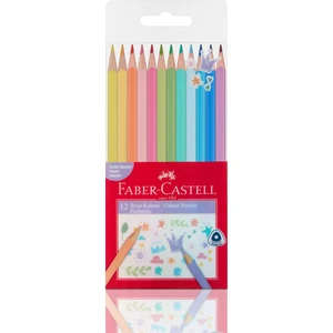 Pastel Renkler Üçgen Kuru Boya 12'li, (Fsc)