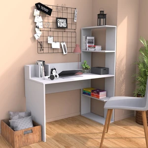 T9040 Barlas Kitaplıklı Çalışma Masası  Be