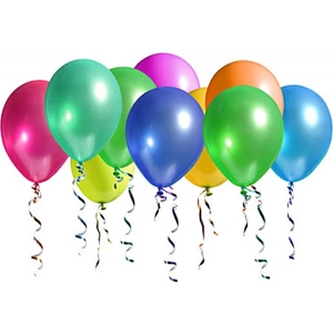 Bal10 Dünyası 12 Inç Metalik 10 Adet Karışık Renk Balon