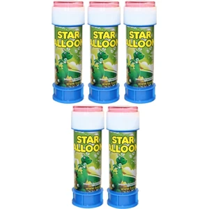 Bal10 Dünyası Star Bubbles Mini Baloncuk Köpük Oyuncak 5 Adet