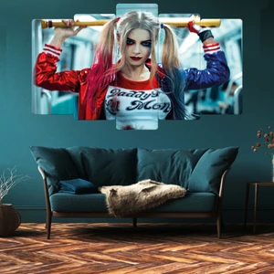 ZEVAHİR MOBİLYA DEKORASYON Zevahir 5 Parça Mdf Harley Quin Tablo
