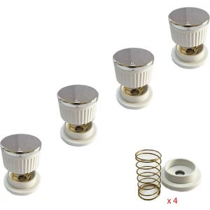 Lanova Düğme 4 Lü Takımı Ankastre Set Üstü Ocak Düğmesi - Beyaz (Yaylı) Görselle Eşleştiriniz SÜ0031