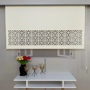 Volper Mekanik Volper LZR305 Lazer Kesim Stor Perde Krem 90X260