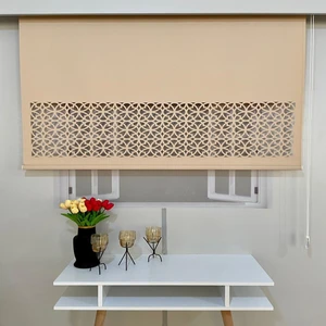 Volper Mekanik Volper LZR305 Lazer Kesim Stor Perde Açık Kahverengi 190X260