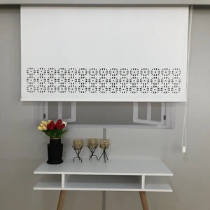 Volper Mekanik Volper LZR35 Lazer Kesim Zebra Stor Perde Beyaz 80X200