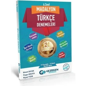 Gezegen Yayıncılık 6.Sınıf Türkçe Madalyon 20 Deneme