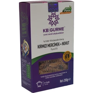 Kb Gurme Glutensiz & Vegan Filizlendirilmiş Kırmızı Mercimek + Nohut 200 gr