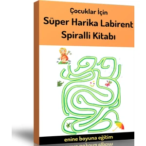 Enine Boyuna Eğitim Çocuklara Süper Harika Labirent Kitabı