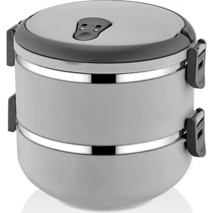 Freshbox 2 Katlı Sefer Tası Yemek Termosu - Gri