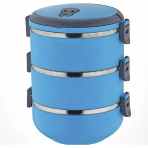 Freshbox 3 Katlı Sefer Tası Yemek Termosu - Mavi