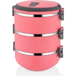 Freshbox 3 Katlı Sefer Tası Yemek Termosu - Pembe