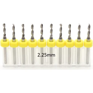 Mikro Karbür Pcb Matkap Ucu Metal Cnc Sondaj 10LU Set 2.25MM