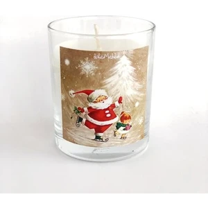 VİNTAGE NOEL BABA BUZ PATENİ KOKULU BARDAK - MUM 030
