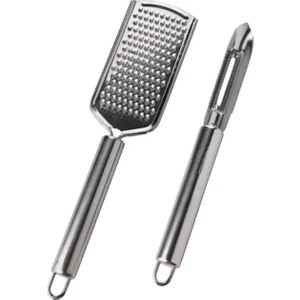 Soyacak ve Rende 2li Set Paslanmaz Çelik Inox
