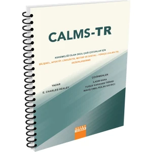 Calms - Tr Kekemeliği Olan Okul Çağı Çocuklar Için Bilişsel, Afektif, Linguistik, Motor ve Sosyal - Türkçe ( Calms - Tr ) Değerlendirme