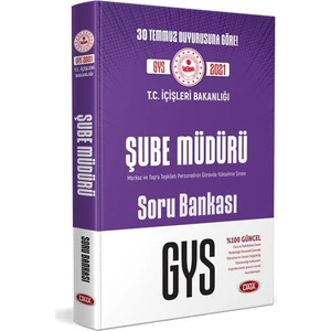 Data Yayınları 2021 Içişleri Bakanlığı Şube Müdürü GYS Soru Bankası