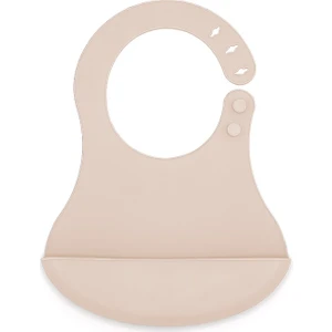 Babyjem Mini  Silikon Önlük Ekru