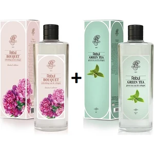 Kolonya Bouquet 270 ml Cam Şişe & Rebul Kolonya Green Tea 270 ml Cam Şişe