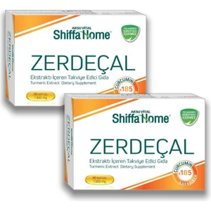 Shiffa Home Aksuvital Shiffa Home Zerdeçal (TURMERIC)1300 Mg 30 Kap. x 2 Adet