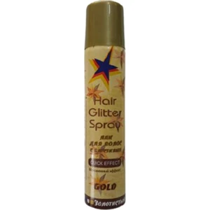 Glitter Renkli Sprey Mavi-Gri-Altın 75 ml