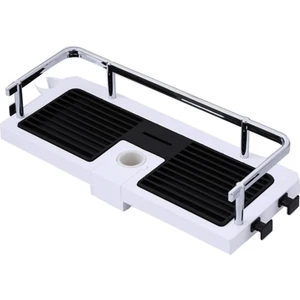 İtc Store Buffer Banyo Direğine Asılabilir Köşelik Şampuanlık Sabunluk Çift Askılı Düzenleyici Raf Paslanmaz