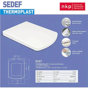 Sedef Thermoplast Yavaş Kapanan Klozet Kapağı