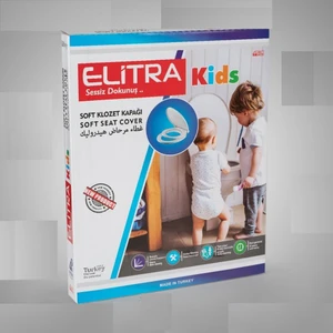Elitra Kids Çocuk Adaptörlü Yavaş Kapanan Klozet Kapağı "yeni"