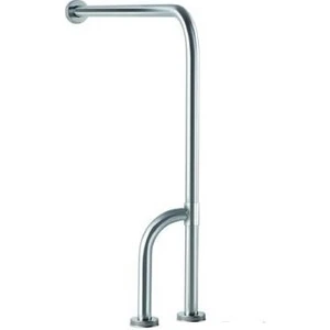 Paslanmaz Engelli Yer Duvar Baston Ayak Tutunma Barı 75X75X30)