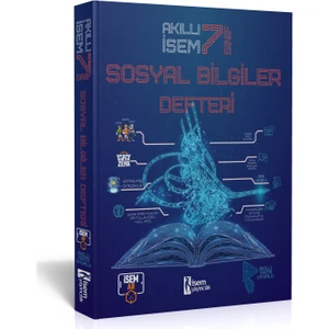 İSEM Yayıncılık 7. Sınıf Akıllı  Sosyal Bilgiler Defteri