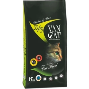 Vancat Tavuklu Pirinçli Kuru Kedi Maması 15 kg