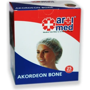 Bone Akordiyon Beyaz 25 Adet