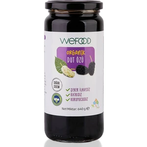 Organik Glütensiz Vegan Katkısız Dut Özü 640 gr (Soğuk Sıkım)