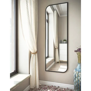 Siyah Dekoratif Boy Aynası 150X50