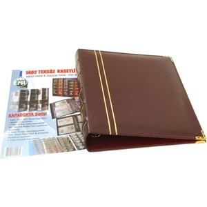 Koleksiyon Market Teksöz Kasetli Albüm-1402- Kağıt Para Madeni Para Fdc Kartpostal Için B