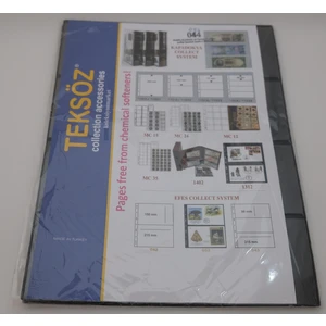 Koleksiyon Market Teksöz 054 Dört Bölmeli A4 Siyah Zemin Sayfa   10 Adetlik Paket
